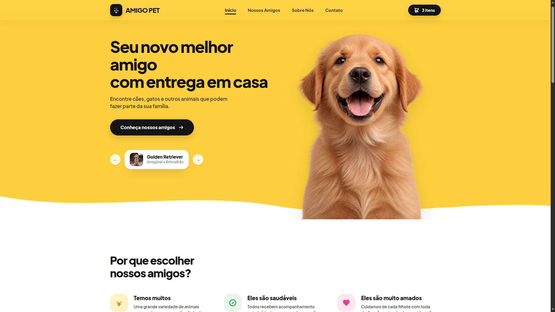 Ecossistema de agendamento e cuidados pet.